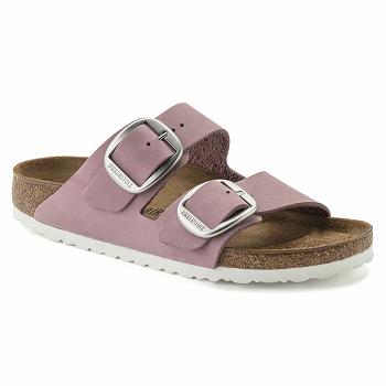 Birkenstock Big Přezkou Nubuck Læder Arizona Dame Lilla | DK 470AHK